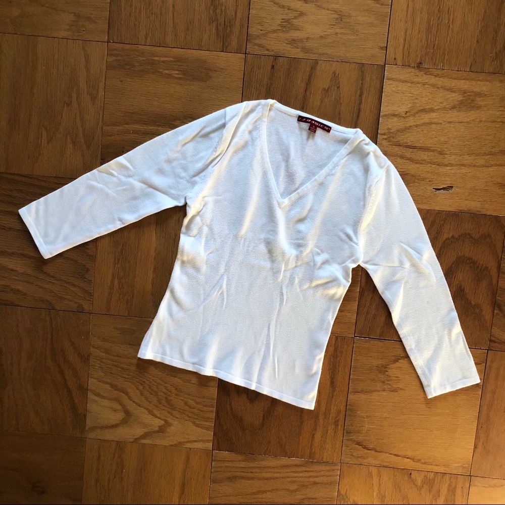 White vneck